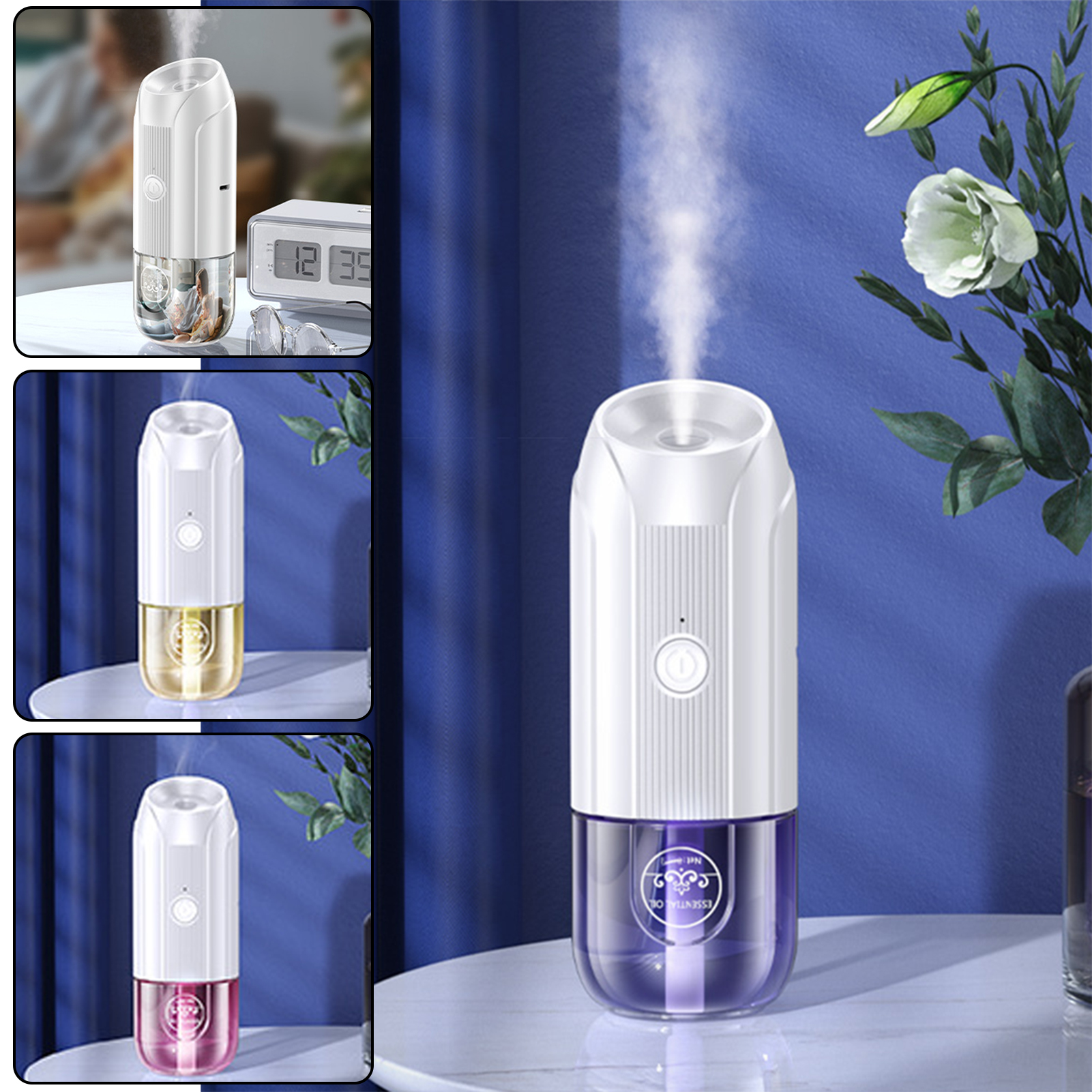 Home Fragrance Aroma - Mini Aromas Diffuser Portable Quiet Large