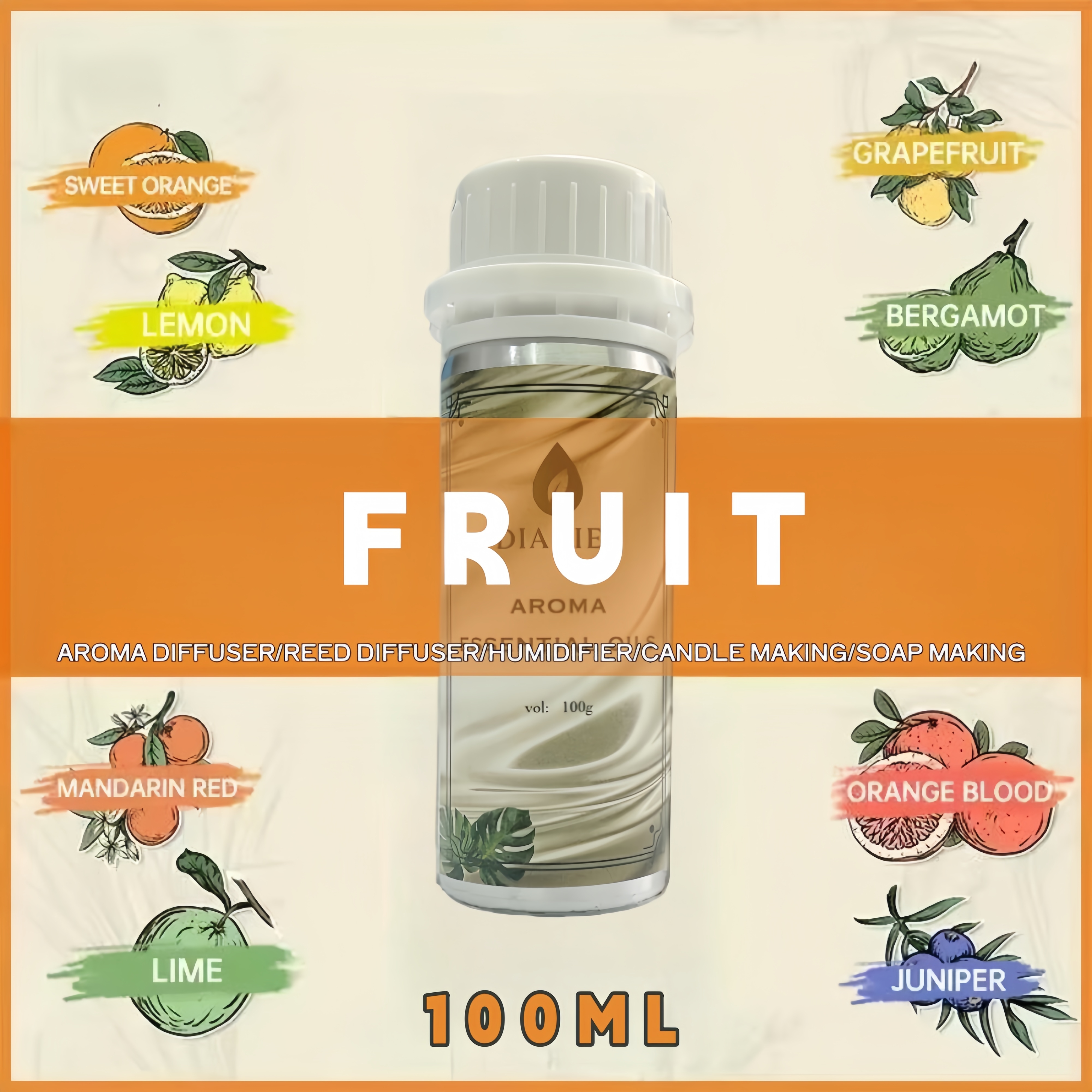 Home Fragrance Fillers - Eight-Times Concentrated 100mL Perfume Oils No