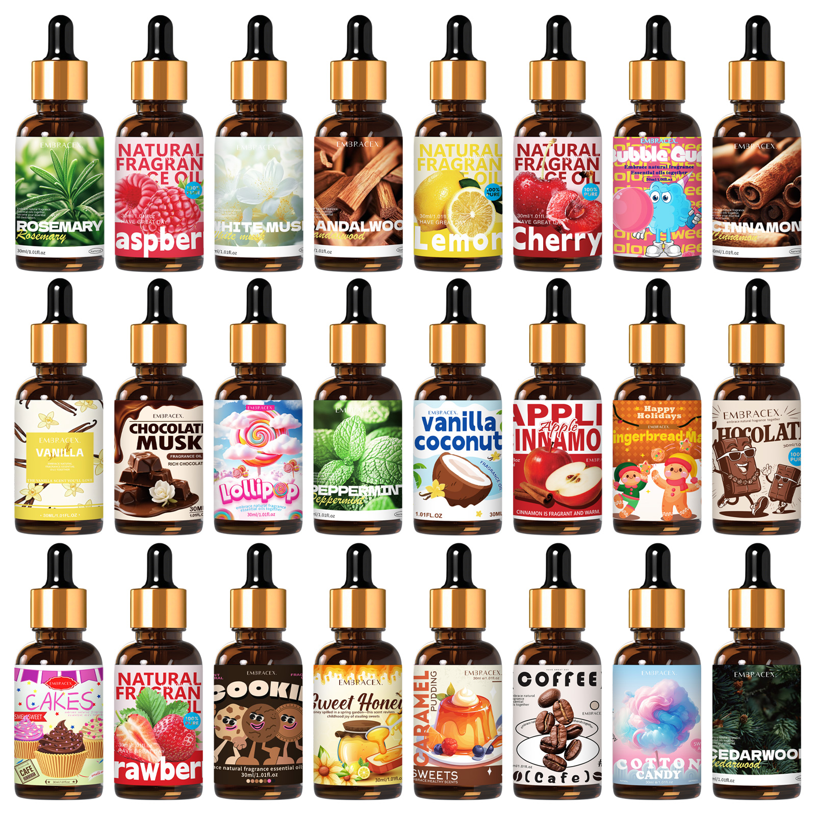 Home Fragrance Liquid - 27 type 30ml Essential Oil Long