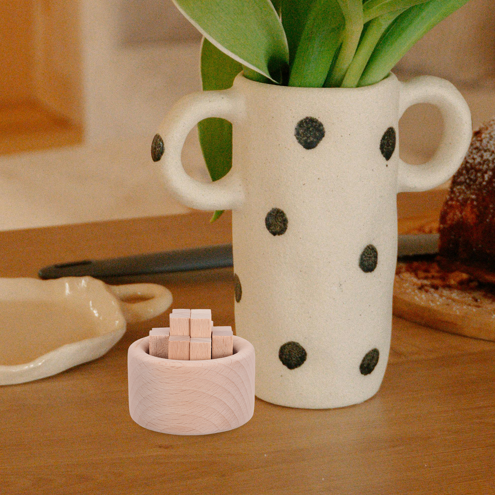 Home Fragrance Oils For Diffusers - 4Pcs Mini Essential Oil Diffuser Wood