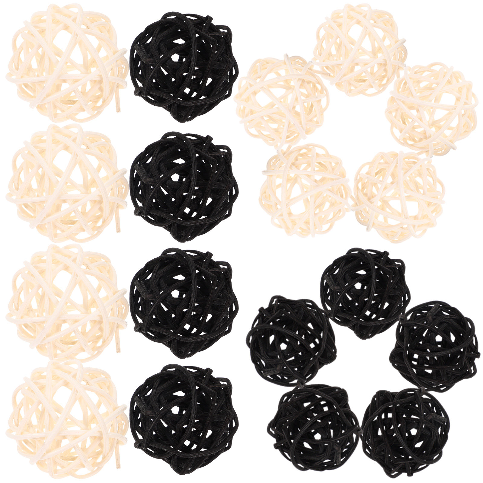 Home Fragrance Fillers - 20Pcs Aromatherapy Rattan Balls Fragrance Diffuser