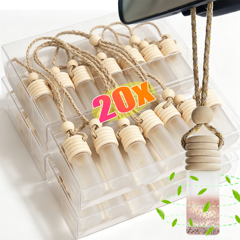 Diffuser Necklace Locket - Portable 5ml Empty Car Perfume Bottle
