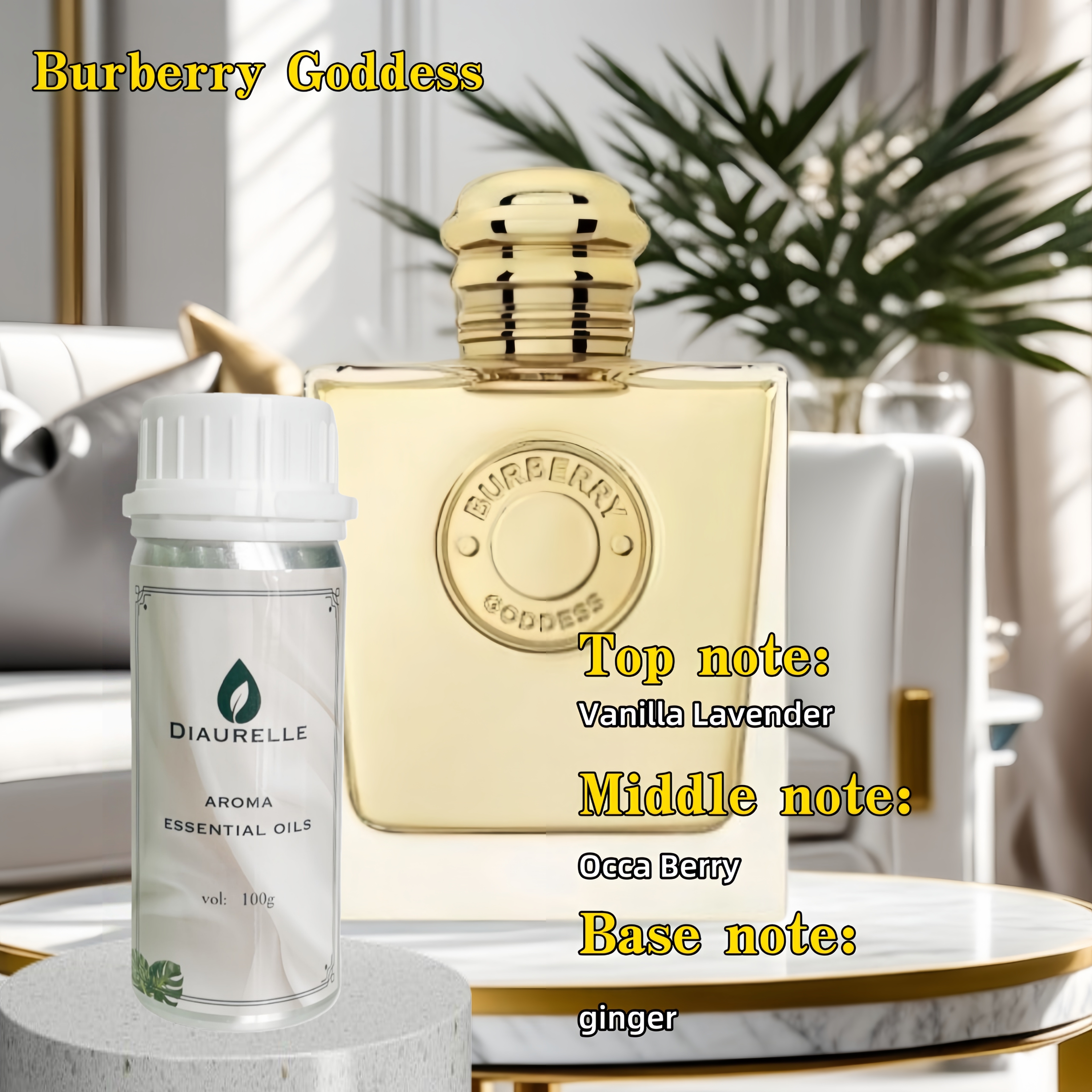 Home Fragrance Fillers - perfume spray Goddess 100ML Hotel Essential