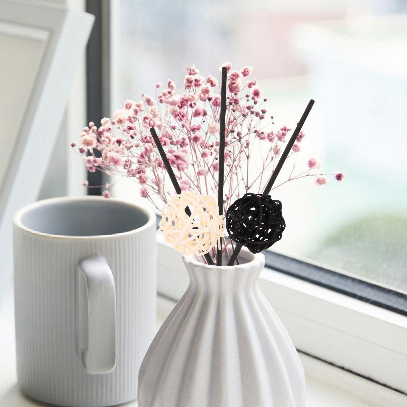 Home Fragrance Fillers - 20Pcs Aromatherapy Rattan Balls Fragrance Diffuser