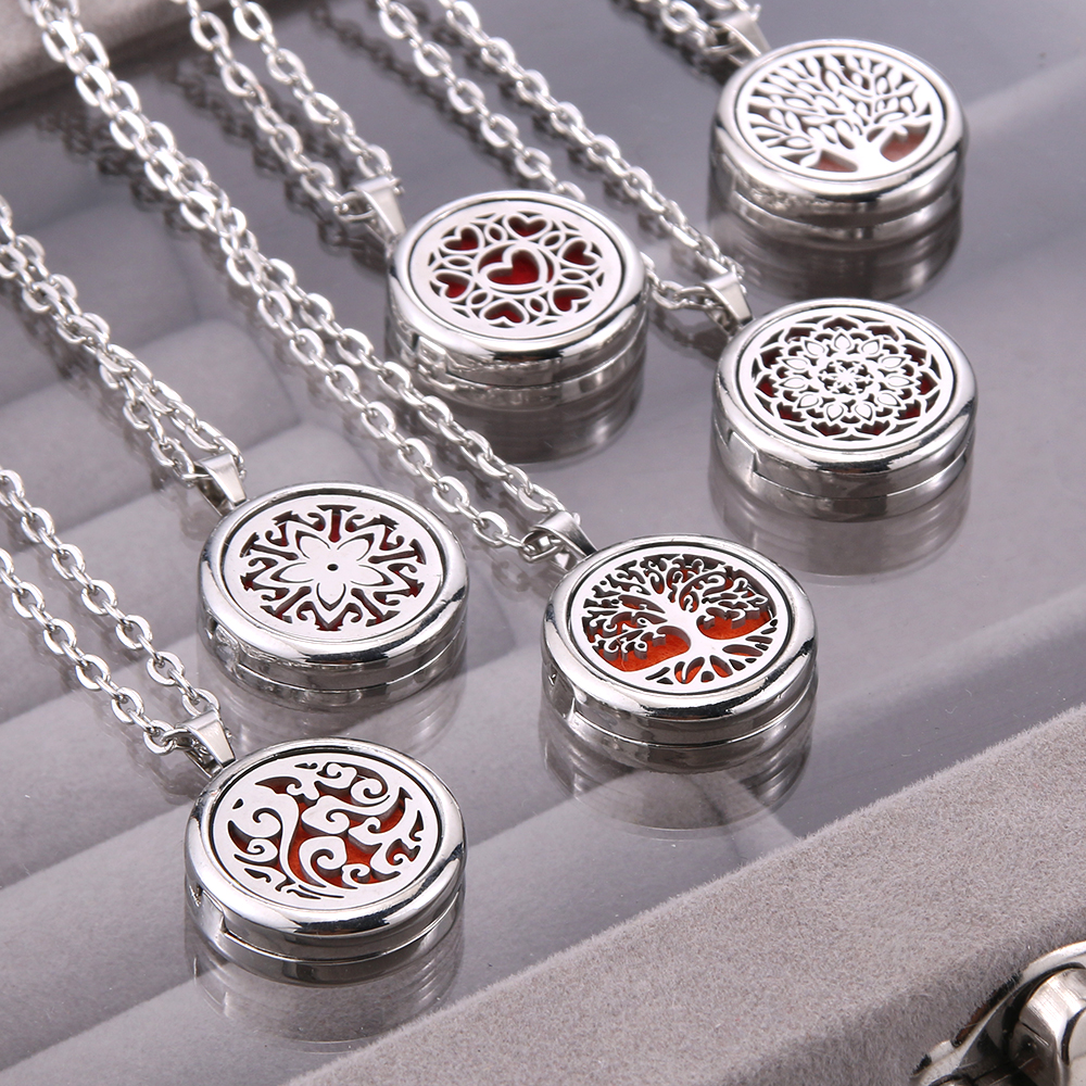 Diffuser Necklace Locket - New Tree Of Life Aromatherapy Necklace
