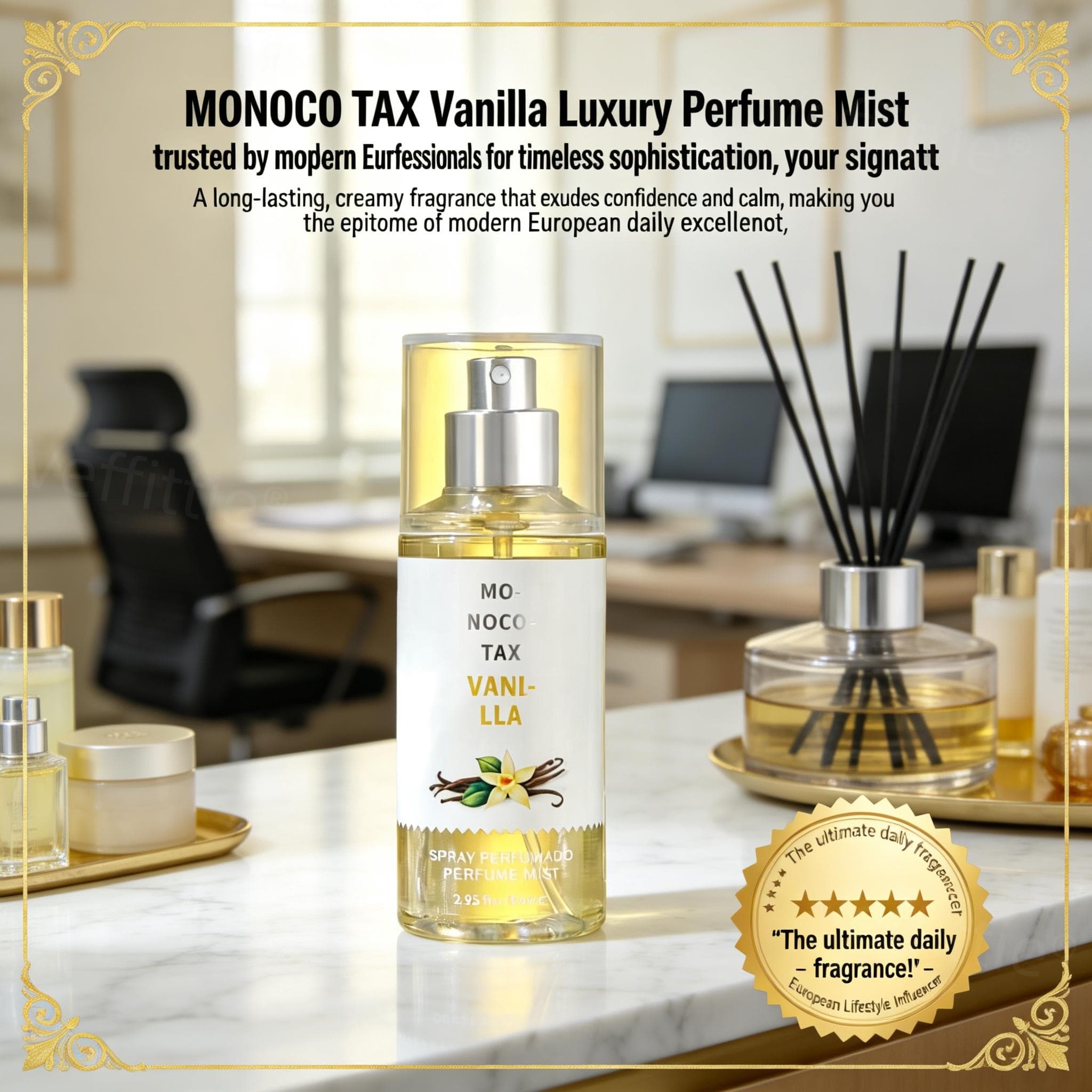 Home Fragrance Mist - Cozy Vanilla Wood Calm 2.95oz Fragrance