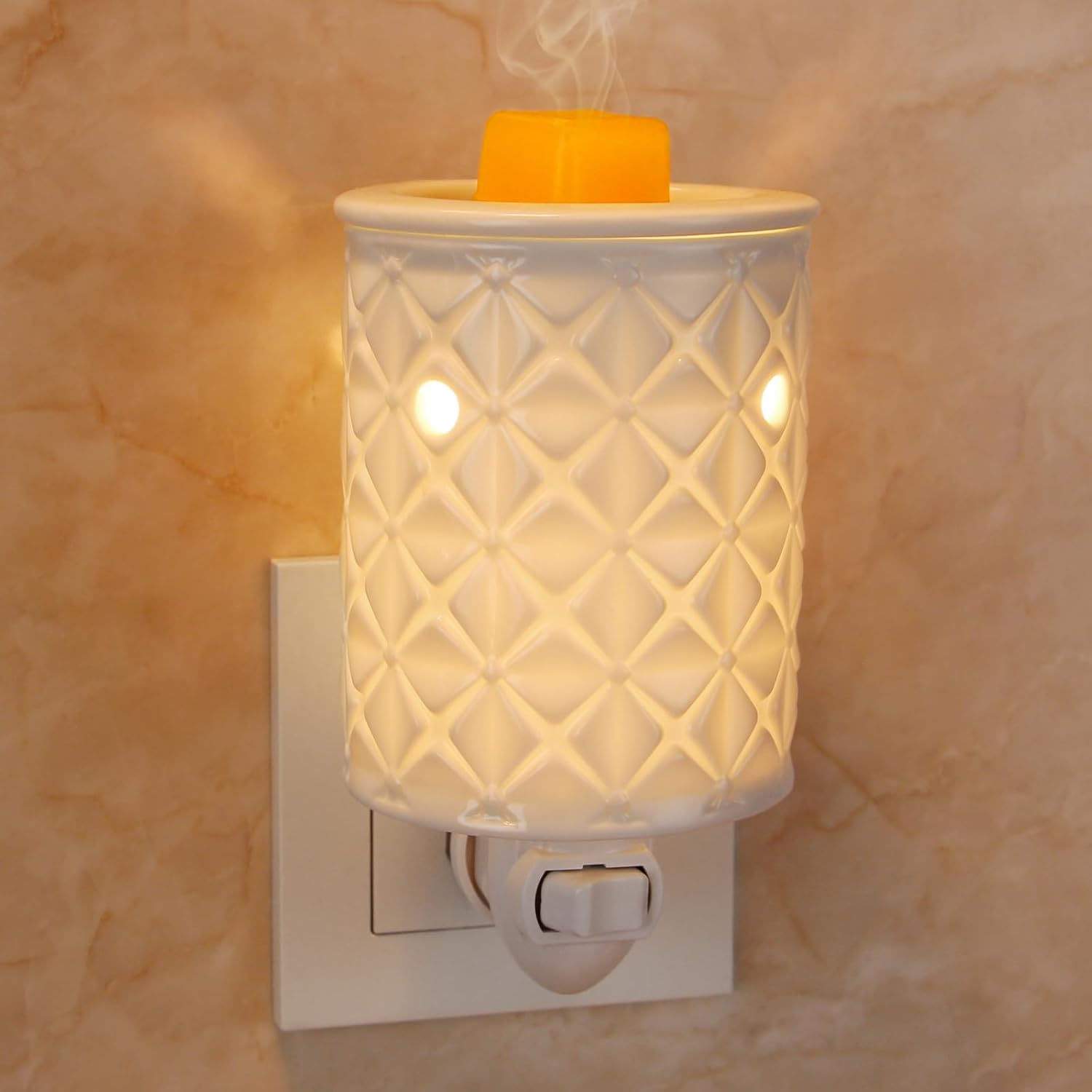 Home Fragrance Oil Burner - Plug in Wax Melt Warmer, Ceramic