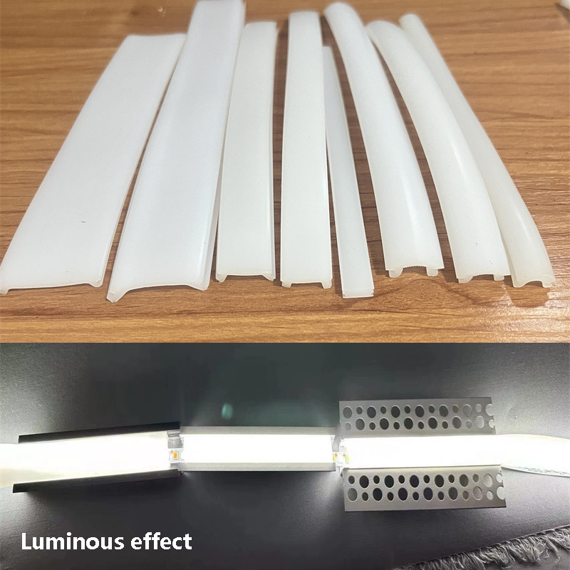 Diffuser Necklace Locket - White LED Alumium Profile Silicone Lampshade
