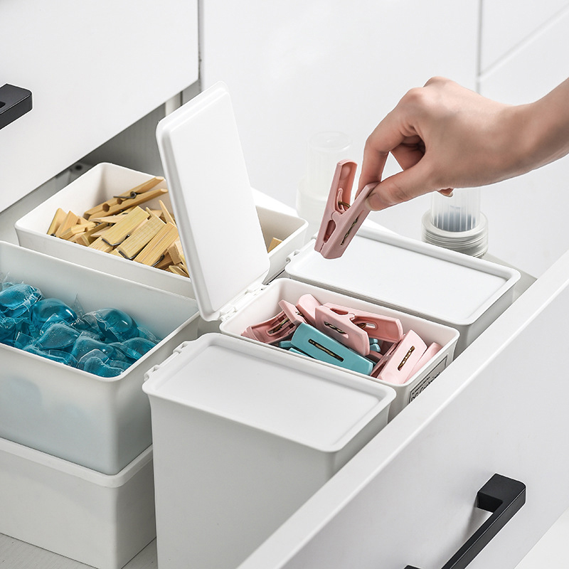 White Laundry Room Storage Box - Scent Booster Bead recensione e prezzo