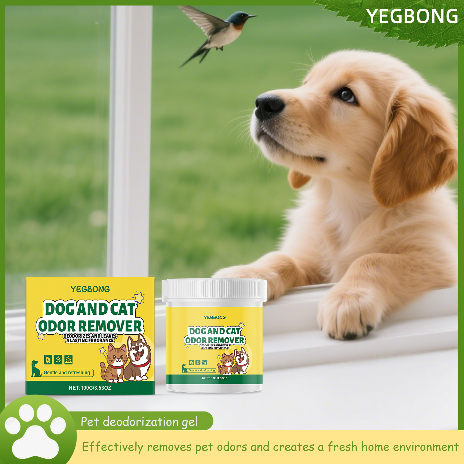 Yegbong Pet Odor Remover Gel H - Gel Air Freshener recensione e prezzo