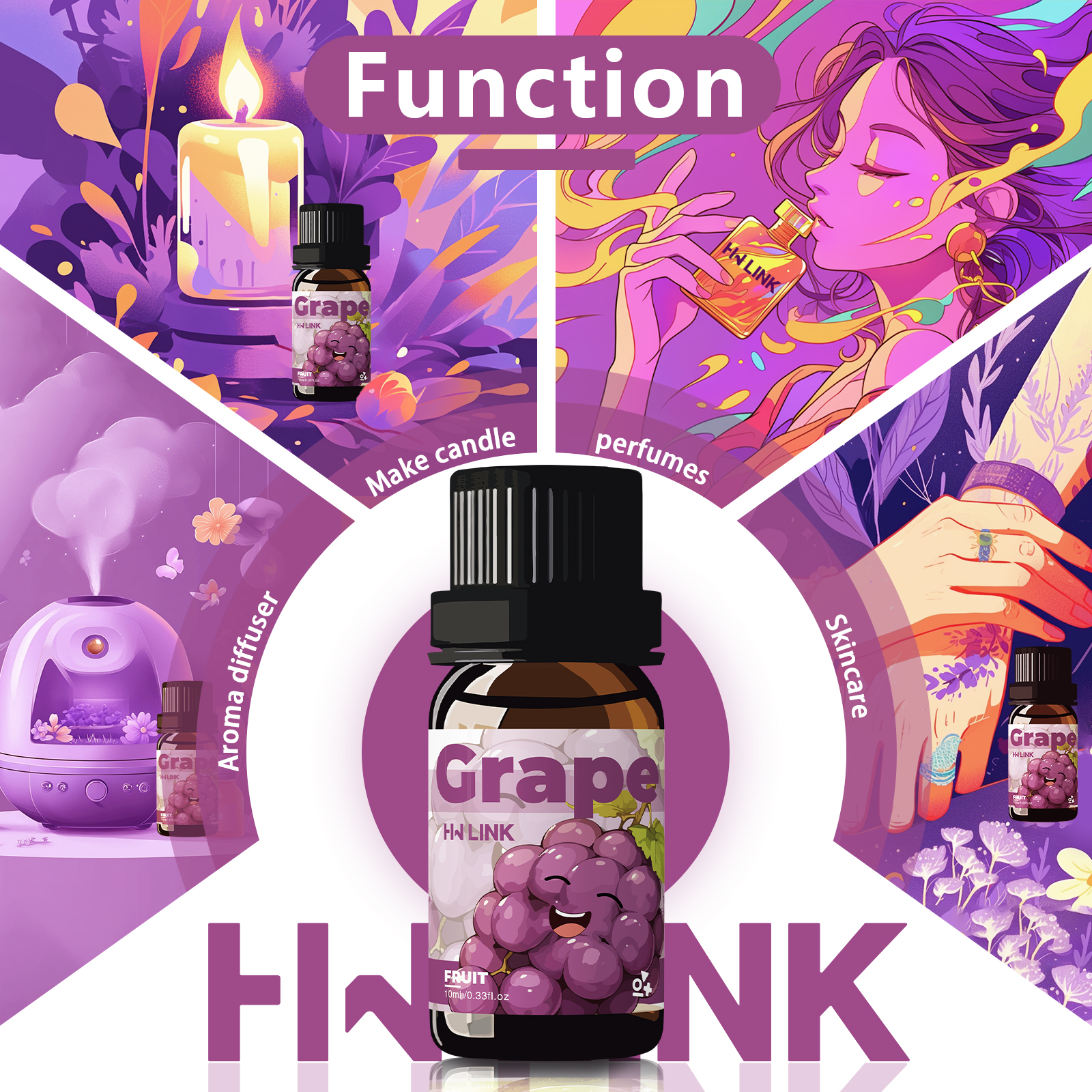 Grape Essential Oil 10ml Perfu - Home Fragrance Oils For Diffusers recensione e prezzo