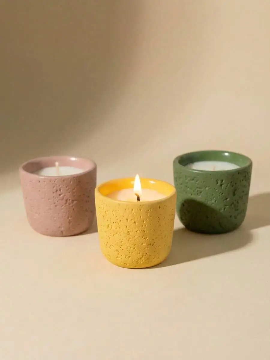 Scented Candle In Concrete Cup - Home Fragrance Usa recensione e prezzo