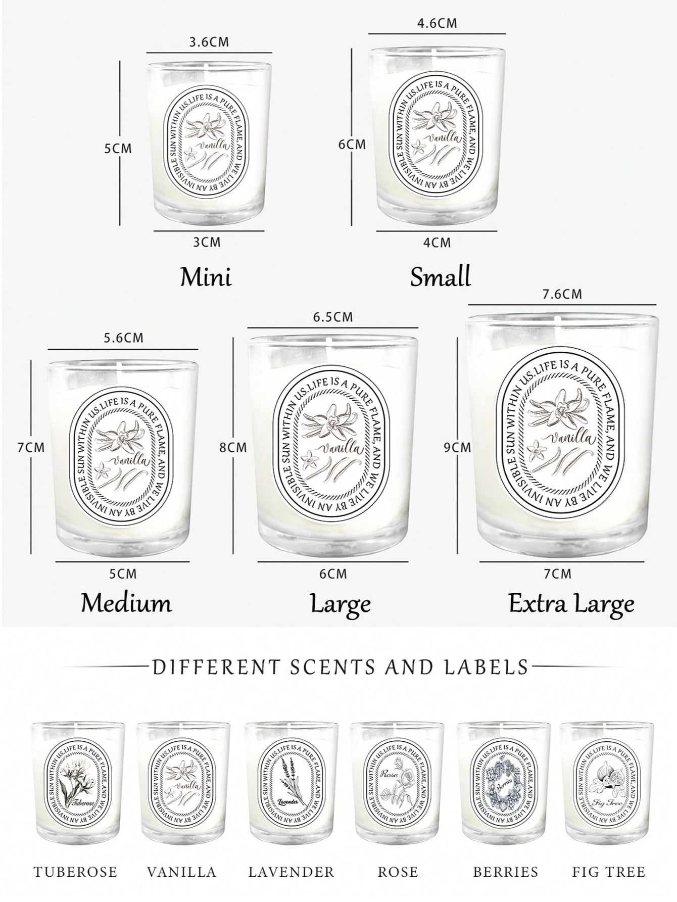 Vanilla, Lavender, Rose Glass  - Home Fragrance Vanilla Scented Candle recensione e prezzo