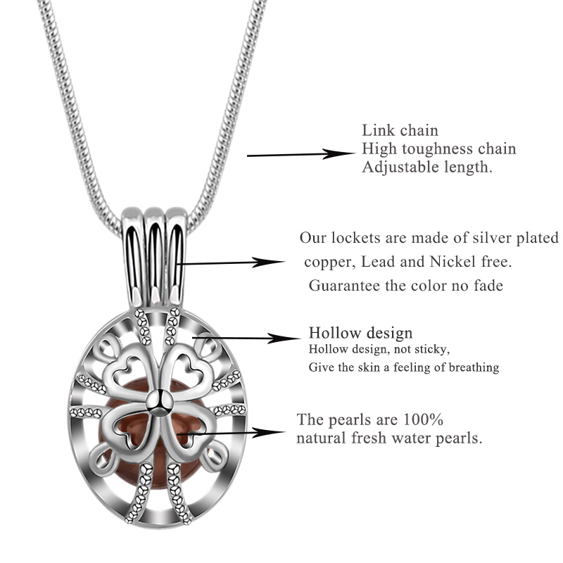 EUDORA Pearl Cage Silver Color - Diffuser Necklace Locket recensione e prezzo