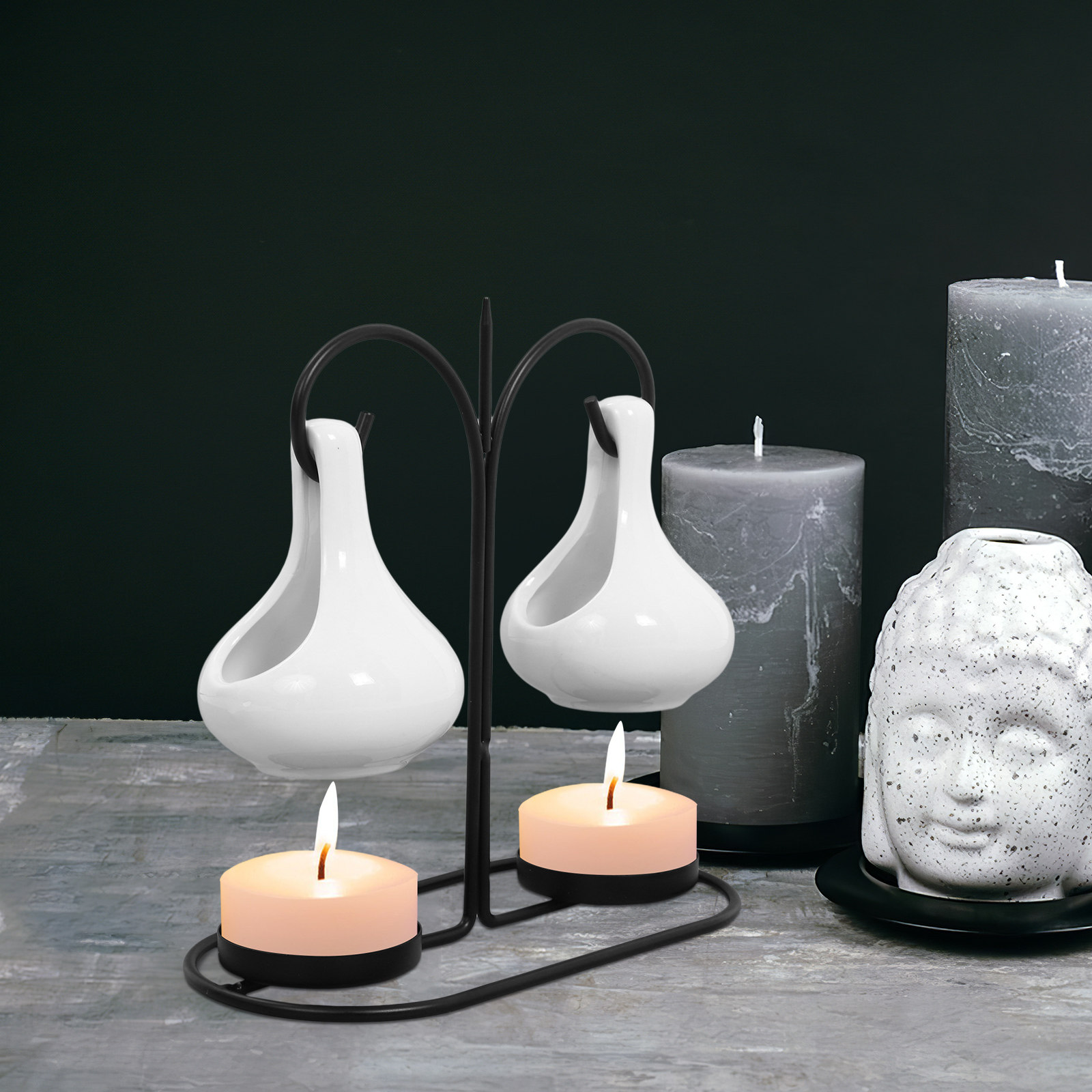 1Set Ceramic Dual Hanging Esse - Home Fragrance Oil Burner recensione e prezzo