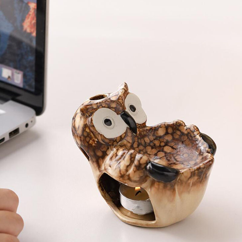 Ceramic Hollow Owl Aromatherap - Home Fragrance Oil Burner recensione e prezzo