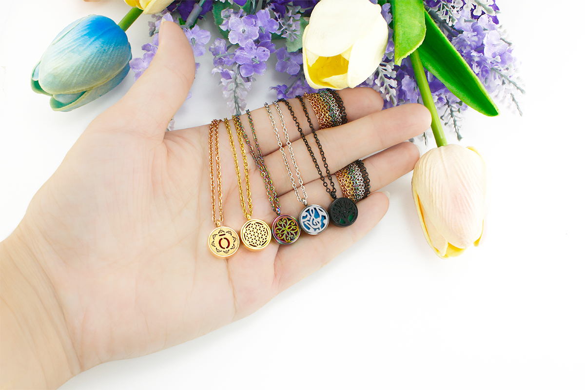 6pcs 12mm Diffuser Perfume Nec - Diffuser Necklace Locket recensione e prezzo