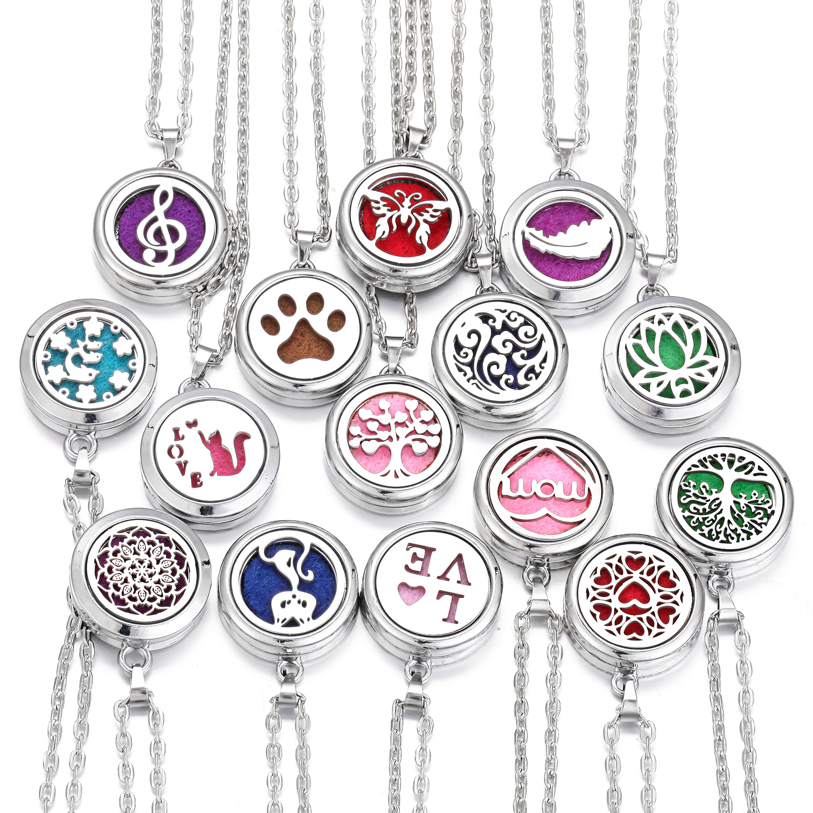 10pcs/lot Aromatherapy Stainle - Diffuser Necklace Locket recensione e prezzo