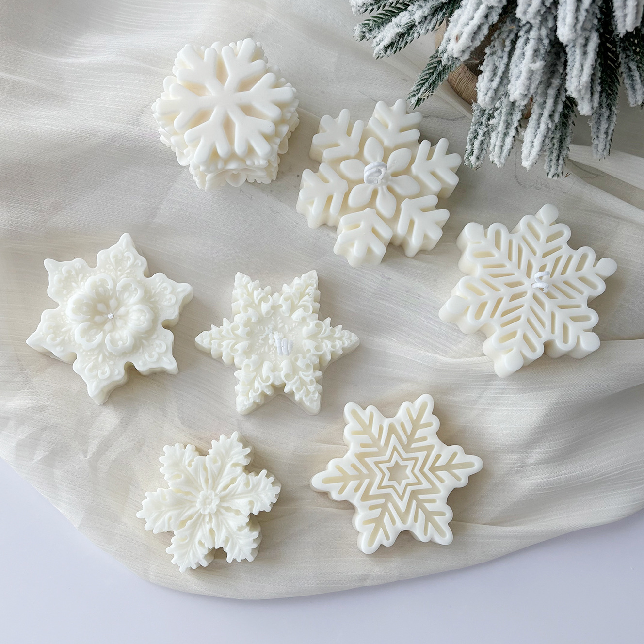 1Pc Christmas Snowflake Scente - Home Fragrance Vanilla Scented Candle recensione e prezzo