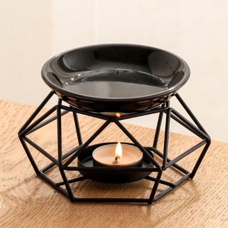 Ceramic Bowl Iron Rack Black C - Home Fragrance Oil Burner recensione e prezzo