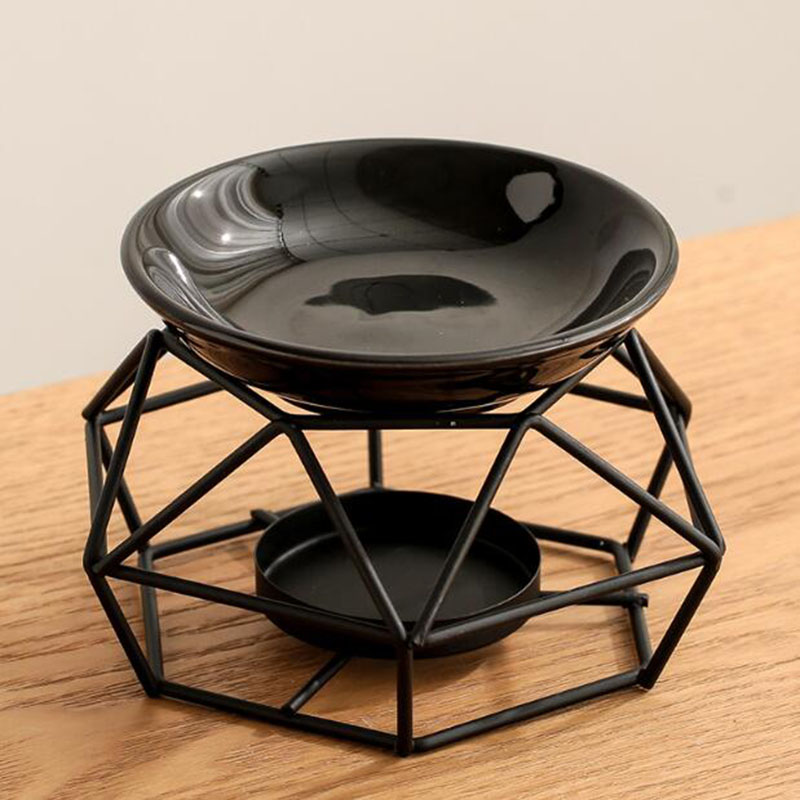 Ceramic Bowl Iron Rack Black C - Home Fragrance Oil Burner recensione e prezzo