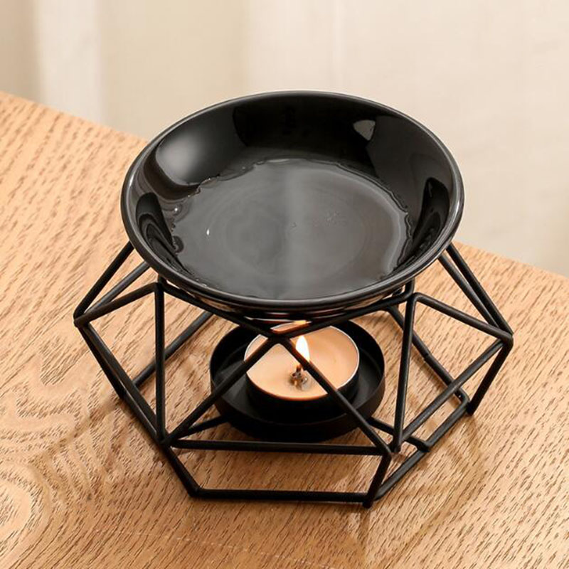 Ceramic Bowl Iron Rack Black C - Home Fragrance Oil Burner recensione e prezzo