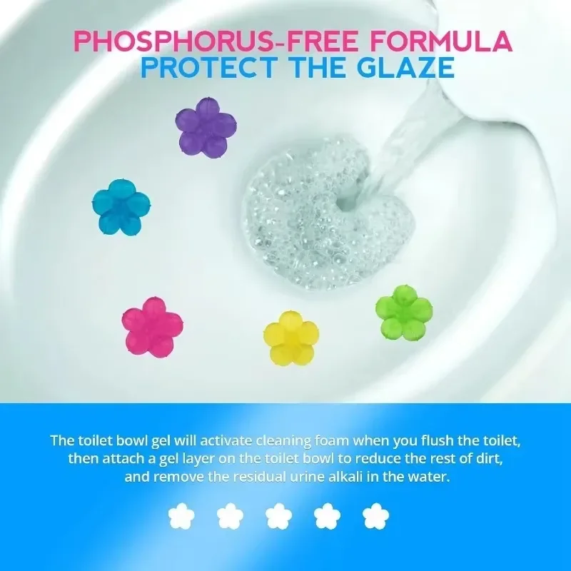 1/20pcs Flower Toilet Cleaner  - Gel Air Freshener recensione e prezzo