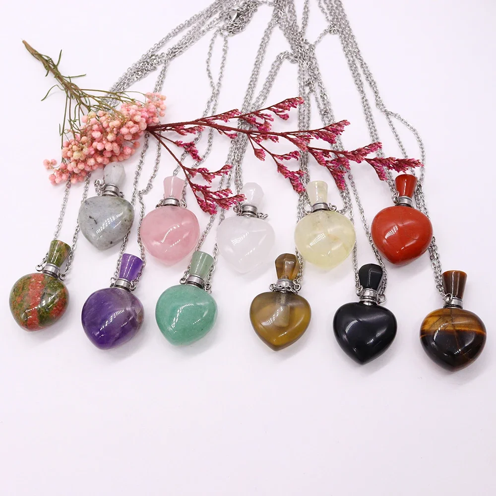 Natural Stone Perfume Bottle N - Diffuser Necklace Locket recensione e prezzo